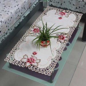 Tala de mesa 40x85cm bordados com toalha de mesa bordada estilo country retangular estilo floral decoração para festa de jantar de cozinha