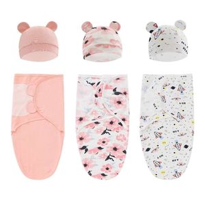 +Hatt nyfödd swaddle soversack i 0-6 månader pojke/flicka baby sovsäck spädbarn muslin filt dropshipping l2405