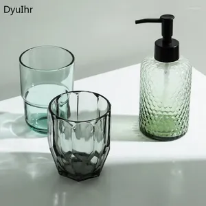 Flytande tvåldispenser nordisk enkel transparent glas hushåll dagliga nödvändigheter munvatten kopp underpackning flaskbox badrumstillbehör