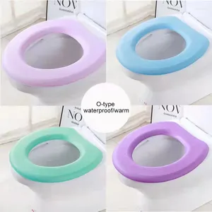 Toilet Seat Covers Waterproof Foam Stick Type Washable Sticker Cover Silicone Four Seasons Household