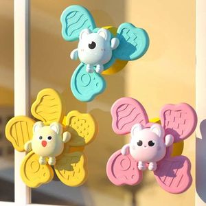 Pcs Set Baby Bath Funny Bathing Sucker Spinner Suction Cup Cartoon Rattles Fidget Educational Toys For Children Boys Gift L