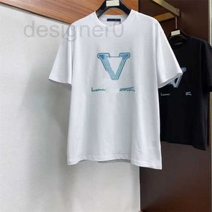 Camisetas masculinas de luxo de luxo camisetas de grife preto letra vermelha camisetas impressas de manga curta designer de marca de moda Top Tees