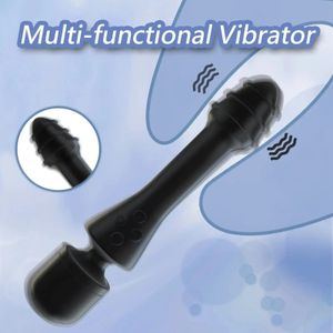 Av Magic Wand Dildo Vibrator erhitzte Vagina Massagebast