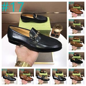 40Model Luxurious Designer Men Dress Shoes Genuine Leather Black brown Moccasins Business Handmade Shoe G Formal Party Office Wedding Men Loafers Shoes Size 38-46