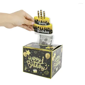 Gift Wrap 1set Cash Card Tape Birthday Money Box Surprise Dra Out Diy Set Funny Party