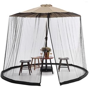 Tents And Shelters Outdoor Patio Umbrella Screen Mosquito Netting For 7-11ft Umbrellas Net Insect Canopy Curtain Fit 7-9 People