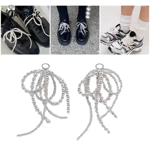 Chaços elegantes charme de pérolas de pérolas para jóias que produzem buckle ornamento de fivela Diys Keychain Brincos Acessórios Artesanato