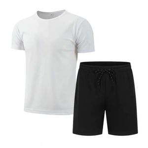 Abito da uomo estivo ad asciugatura rapida da uomo e da donna universale a maglietta fresca a maniche corte shorts 2 set 240529