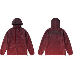 Trapstar Windbreaker Coat Drip Drill Trendy Brand Wear Embroidered Letter Sports Hooded Windbreaker