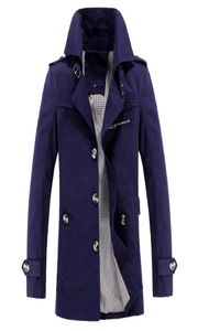 Whole Men trench fashion winter jacket down parka windproof coats plus size 5XL four color7471445