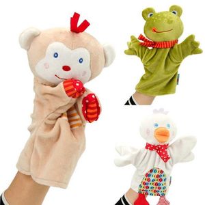 Finger Toys Animal Hand Finger Puppet Kawaii Plush Doll Educational Baby Toys Lion Elephant Bunny Monkey Giraffe Pig Soft Toys Stuffed Dolls D240529