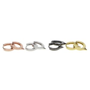 Hoop Huggie 925 Sterling Sier Mini Circle Spike 10mm Dainty Hie Women Girl Classic Classic Oro Boling Orering Drop Delivery Delivery Delivery Dhd9w