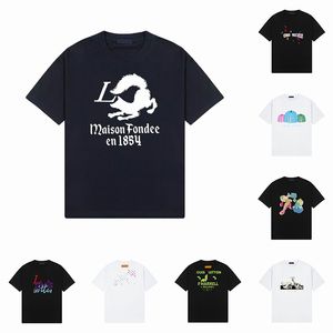 2024 T Рубашки Дизайнерские мужские футболки с круглой шеей