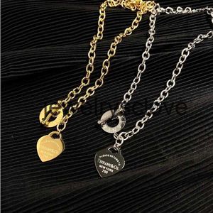 Дизайнерская модная ожерелье Кокерская цепь Sier Золотая из нержавеющей стали ожерелья письма для женщин -ювелирных изделий