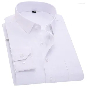 Men's Dress Shirts Arrival No-iron Solid Color Slim Fit Shirt Long Sleeve Turn-Down Collar Formal Male Fashion Mens