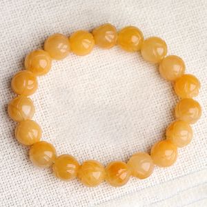 JoursNeige Yellow Old Huanglong Natural Stone Bracelets 10mm Carved Lotus Beads Bracelets Lucky for Women Men Bracelet Jewelry 240529