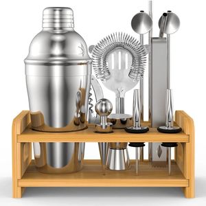 Cocktail shaker set stainless steel bartender mixing accessory set professional bartender and home bar tools 240524