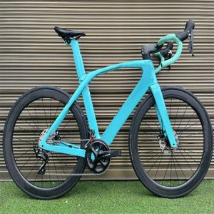 SLR ProjectOne Blue Carbon Bike Complete Road Bicycle com R7020 Groupset T1000 50mm WeelSet