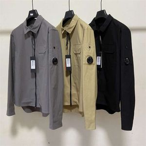 New High End Spring And Autumn Korean Casual CP Long Sleeved Lapel Cardigan Zippered Shirt Youth Men S