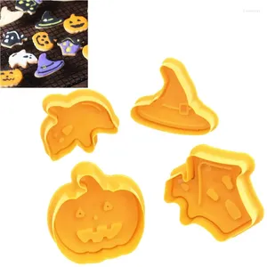 Bakformar 4st/set halloween cookie cutter b iscuit cutters mögel dekorera verktyg emporte bit konditorie