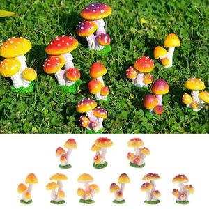 Decorações de jardim Fancy Fairy Supplies Mini Figuras de cogumelos Micro paisagem musgo