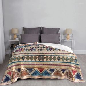 Filtar orientaliska marockanska boho mattan stil filt bohemisk vintage sängäcke varm täcke bäddsoffa