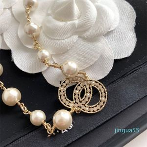 Design Halskette WomensMall Duftrunde Perle mit Diamant süß und schöner Temperament Halskette Nett