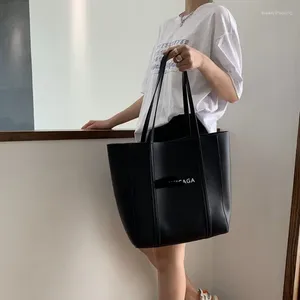 Bag Baby Women's One Shoulder Soft Leather 2024 Fashion Large Capacity Simple Tote Korean Portable