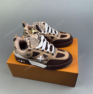Niestandardowe buty designerskie Sneaker Buty na męskie buty Trener Buty zewnętrzne Trenery Buty Wysokiej jakości buty platformowe Calfskin Skórzanie Abloh Overlays R29