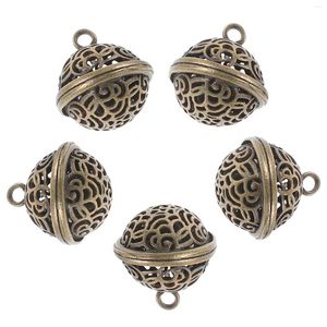 Party Supplies 5 Pcs Vintage Bell Pendant DIY Craft Bells Charm Christmas Hanging Decoration For Crafts Metal Accessory