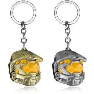 Halo Assault Keychain Mask Car Keyring Ornaments Decoration Accessories For Fans Gift