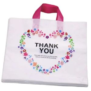 50Pcs Thank You Gift Bag Birthday Christmas Party Wedding Packaging Plastic Decoration Small Business 240529