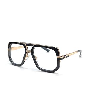 Ny modedesign Square Frame Retro Optiska glasögon 662 Enkel och populär stil tyska manliga toppkvalitetsglasögon transparent lins heta 346s