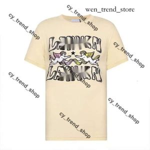 Lanvin Shirt Designer Classic Fashion High Edition Letter Print Heart Short Sleeve Top Wash Water Par Lanvins Shirt Lanvin Shirt Lanvis Shirt 378