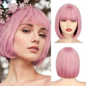 Fashionable Wave Head Short Hair Wig Headcover Hot selling Anime Wig Girl