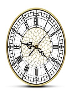 Big Ben Clock zeitgenössische moderne Wanduhr Retro Stille Nicht -Ticking Wall Watch English Home Decor Großbritannien London Geschenk X0709356823