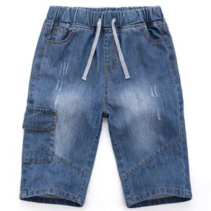 Jungen 'Denim Shorts Summer Fashion Pocket Design Kids Jeans Hosen Baumwolle für Kinder im Alter von 2 bis 14 Jahren LC386 L2405