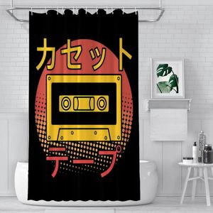 Shower Curtains Analog Vintage Recorded Music Cassette Old School Waterproof Fabric Bathroom Decor With Hooks Home Accessories