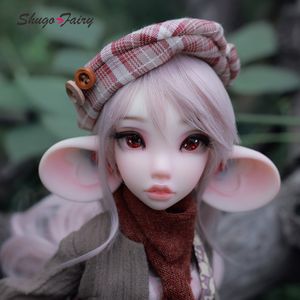 秋のスタイルShuga Fairy Yudit 1/4 BJD人形のおもちゃ大きな耳と大きな目BJD人形フルセットBJD 1/4