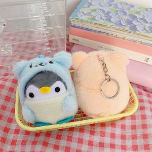 Plush Keychains Cartoon Plush Penguin Keychain Cute and Creative Doll Key Pendant Decorative Accessories s2452909