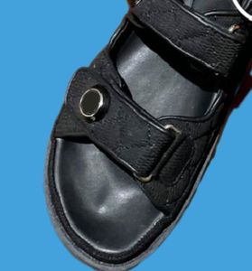 멀티 컬러 블랙 흰색 마술 스틱 송아지 가죽 브랜드 샌들 럭셔리 여성 패션 신발 크기 34-40 20219031704