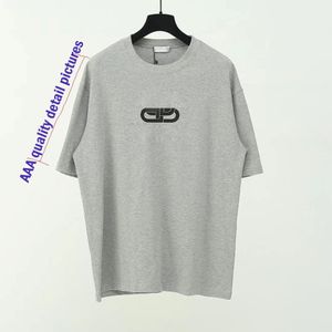 QoloプレミアムグレーTシャツデザイナーメンズセーターファッションコットンTシャツ夏シャツ大規模268p