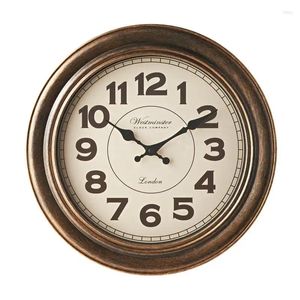 Relógios de parede Analógico relógio decorativo de bronze de cozinha digital peças de vigilância alarme decoração home decoração