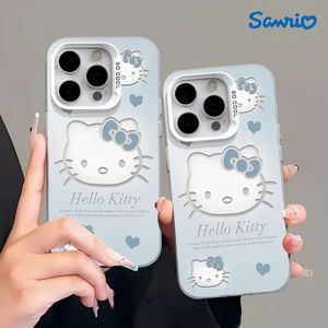 حالة Hello PC الرسمية لـ iPhone و Cartoon Kitty Cat Design و Srockproof Protection Cover