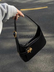 Shoulder Bags High end one shoulder handbags popular with Internet celebrities used for simple and universal casual handbags retro office bags H240530