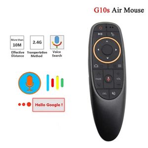 Smart Remote Control G10S Air Mouse 2.4G Wireless Gyroscope IR Learning Voice Remote Control for H96 MAX X88 PRO X96 MAX Android TV Box HK1L2405