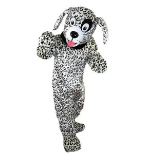 2024 Professional Black and White Dalmatian Dog Mascot Costume Halloween Christmas Fancy Party Dress Cartoon Character Suit Carnival Unisex Adults Outfit