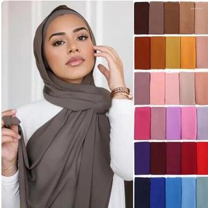Этническая одежда Классическая мусульманская девушка шифоновый шарф шарф женский шарф Женщины с длинной головой