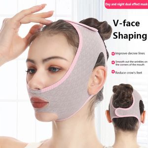 Face Lift V Shaper Mask Slimming Bandage Chin Cheek Up Belt Anti Wrinkle Strap Beauty Neck Thin Care Tools 240528