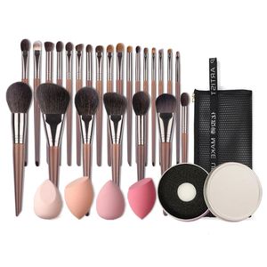 OVW Natural Makeup Borstes Set Eyeshadow Make Up Brush Goat Hair Kit för Makeup Nabor Kistey Blandning Pinceaux Maquillage 240529